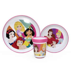 Stor Non Slip 3Pcs Bicolor Premium Set Disney Princess Bright & Bold